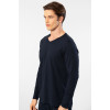 Cacharel Erkek Modal Pamuk V Yaka T-shirt 2243/Lacivert