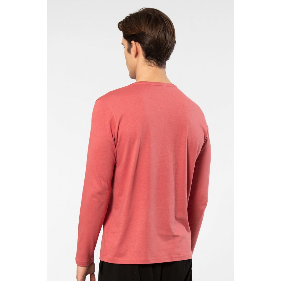 Cacharel Erkek Modal Pamuk V Yaka T-shirt 2243/Mercan Cacharel Erkek Modal Pamuk V Yaka T-shirt 2243/Mercan