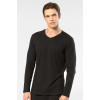 Cacharel Erkek Modal Pamuk V Yaka T-shirt 2243/Siyah