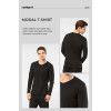 Cacharel Erkek Modal Pamuk V Yaka T-shirt 2243/Siyah