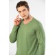 Cacharel Erkek Modal Pamuk V Yaka T-shirt 2243/Yeşil Cacharel Erkek Modal Pamuk V Yaka T-shirt 2243/Yeşil