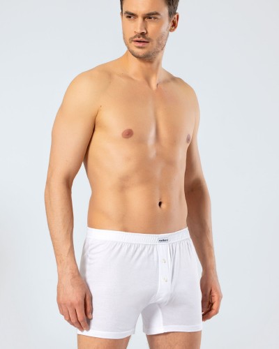 Cacharel Erkek Pamuk Modal Boxer 1204/Beyaz Cacharel Erkek Pamuk Modal Boxer 1204/Beyaz