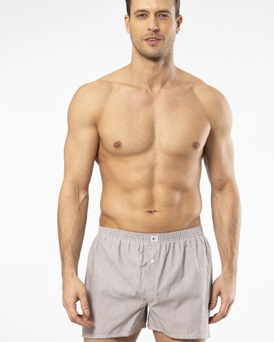 Cacharel Erkek Poplin Boxer 1113/Düz Kahve