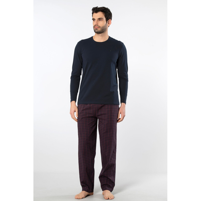 Cacharel Erkek Poplin O Yaka Uzun Kollu Pijama Takimi 2239/Bordo 1 Cacharel Erkek Poplin O Yaka Uzun Kollu Pijama Takimi 2239/Bordo 1