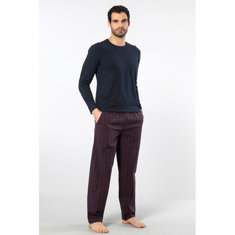 Cacharel Erkek Poplin O Yaka Uzun Kollu Pijama Takimi 2239/Bordo 1 Cacharel Erkek Poplin O Yaka Uzun Kollu Pijama Takimi 2239/Bordo 1