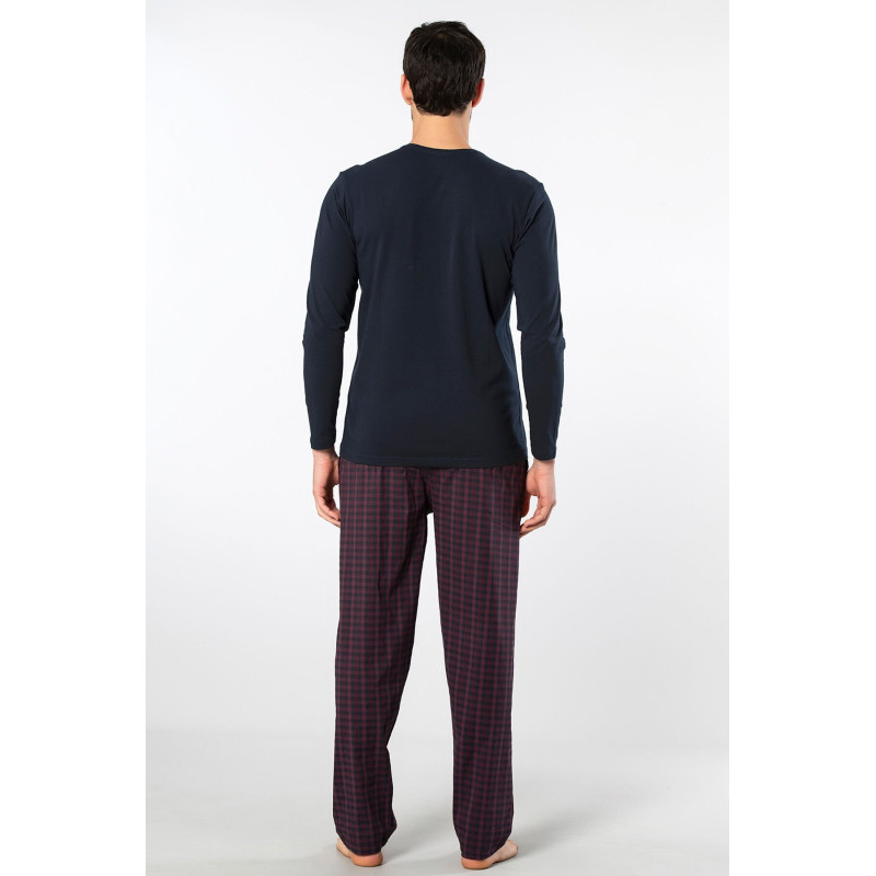Cacharel Erkek Poplin O Yaka Uzun Kollu Pijama Takimi 2239/Bordo 1 Cacharel Erkek Poplin O Yaka Uzun Kollu Pijama Takimi 2239/Bordo 1