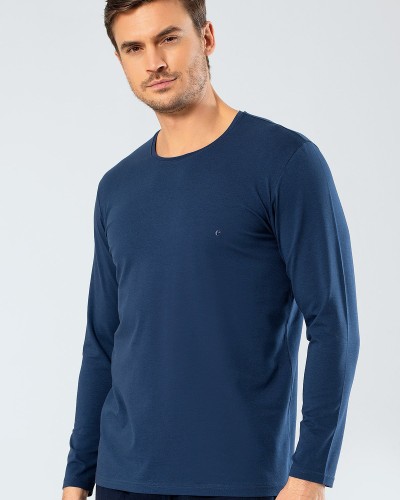 Cacharel Erkek Uzun Kollu T-Shirt 1333/İndigo