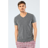 Cacharel Erkek V Yaka Likrali T-shirt 1332/Antrasit Cacharel Erkek V Yaka Likrali T-shirt 1332/Antrasit
