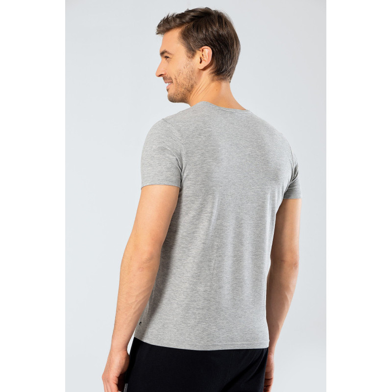 Cacharel Erkek V Yaka Likrali T-shirt 1332/Gri Cacharel Erkek V Yaka Likrali T-shirt 1332/Gri