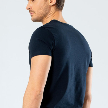 Cacharel Erkek V Yaka Likrali T-shirt 1332/Lacivert