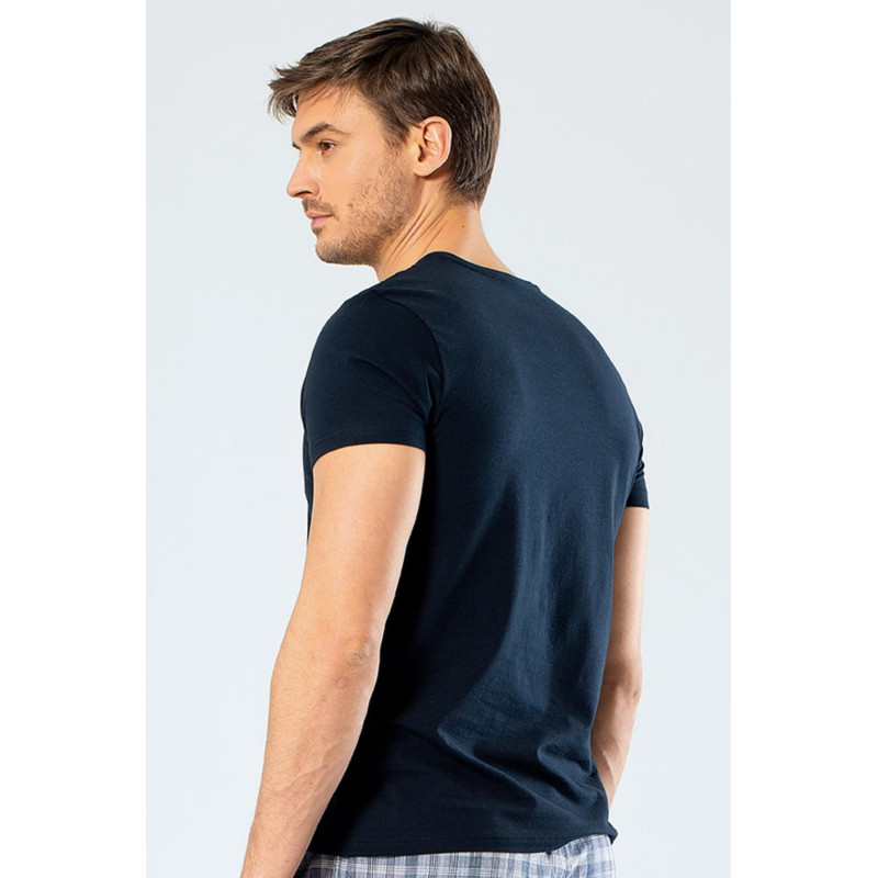 Cacharel Erkek V Yaka Likrali T-shirt 1332/Lacivert Cacharel Erkek V Yaka Likrali T-shirt 1332/Lacivert