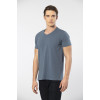Cacharel Erkek V Yaka Likrali T-shirt 1332/MAVİ1 Cacharel Erkek V Yaka Likrali T-shirt 1332/MAVİ1