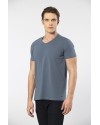 Cacharel Erkek V Yaka Likrali T-shirt 1332/MAVİ1 Cacharel Erkek V Yaka Likrali T-shirt 1332/MAVİ1
