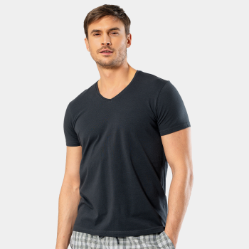 Cacharel Erkek V Yaka Likrali T-shirt 1332/Olive
