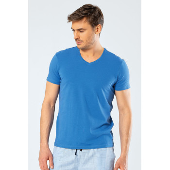 Cacharel Erkek V Yaka Likrali T-shirt 1332/Saks