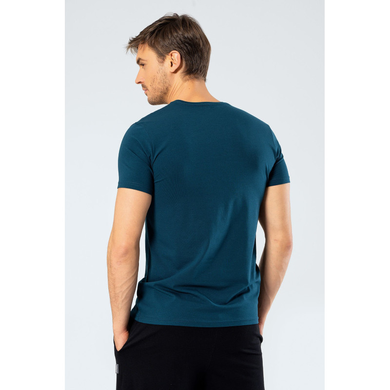 Cacharel Erkek V Yaka Likrali T-shirt 1332/Petrol