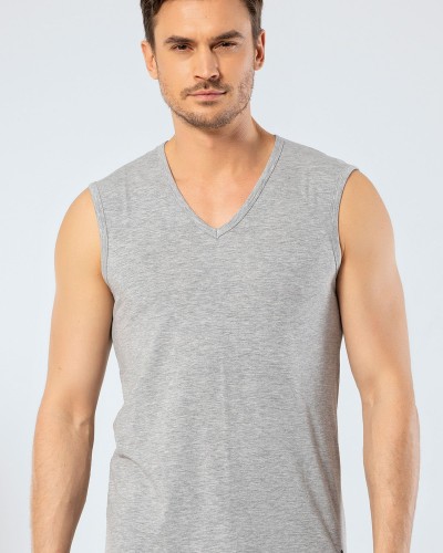 Cacharel Erkek V Yaka Spor Atlet 1304/Gri