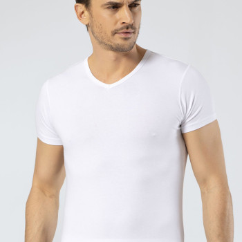 Cacharel Erkek V Yaka T-shirt 1402/Beyaz