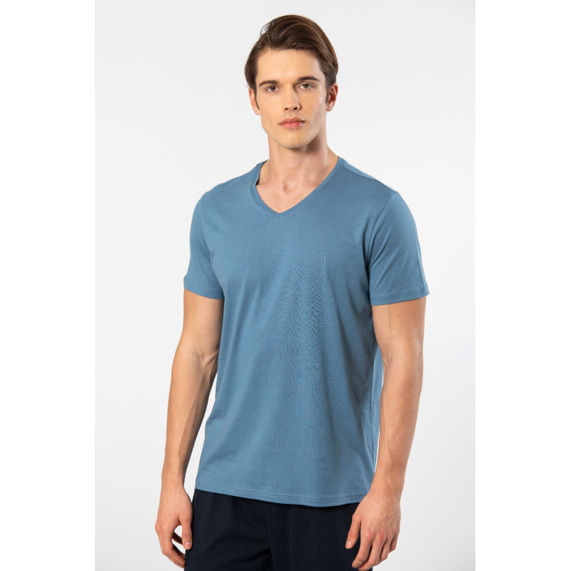 Cacharel Erkek V Yaka T-shirt 2170/İndigo Cacharel Erkek V Yaka T-shirt 2170/İndigo