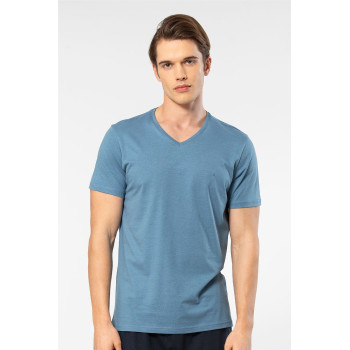 Cacharel Erkek V Yaka T-shirt 2170/İndigo Cacharel Erkek V Yaka T-shirt 2170/İndigo
