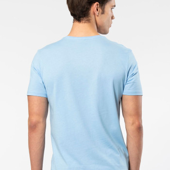Cacharel Erkek V Yaka T-shirt 2170/Açık Mavi