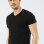 Cacharel Erkek V Yaka T-shirt 1402/Siyah