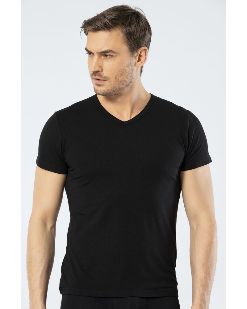 Cacharel Erkek V Yaka T-shirt 1402/Siyah Cacharel Erkek V Yaka T-shirt 1402/Siyah