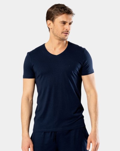 Cacharel Erkek V Yaka T-Shirt 2170/Lacivert