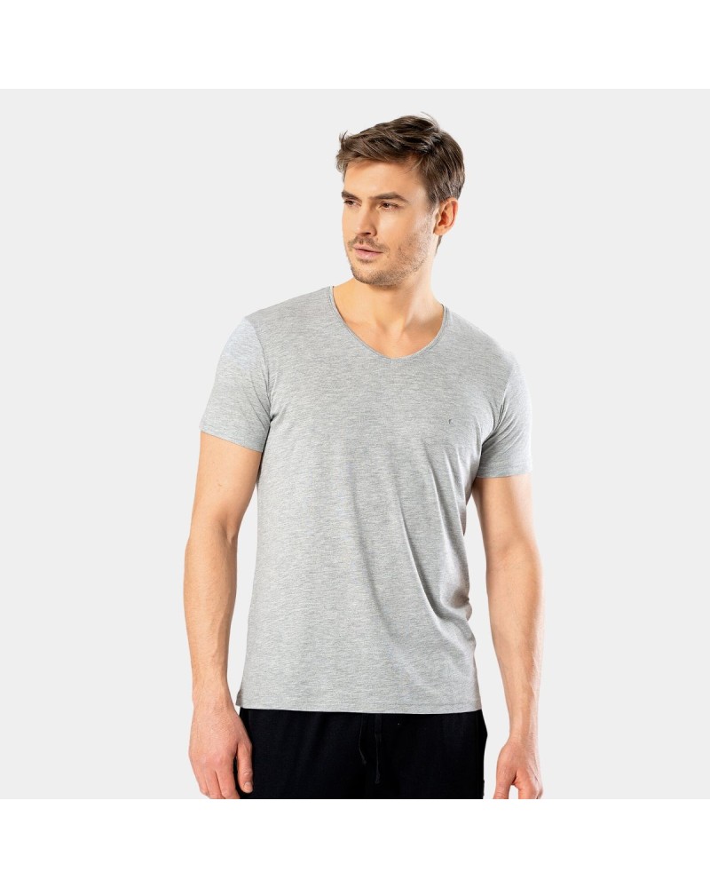 Cacharel Erkek V Yaka T-shirt 2170/Gri Cacharel Erkek V Yaka T-shirt 2170/Gri