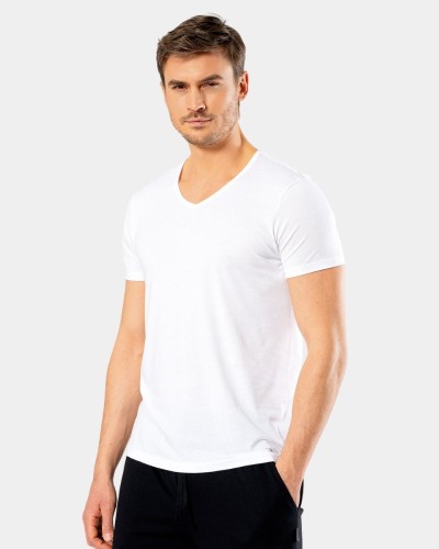Cacharel Erkek V Yaka T-Shirt 2170/Beyaz Cacharel Erkek V Yaka T-Shirt 2170/Beyaz