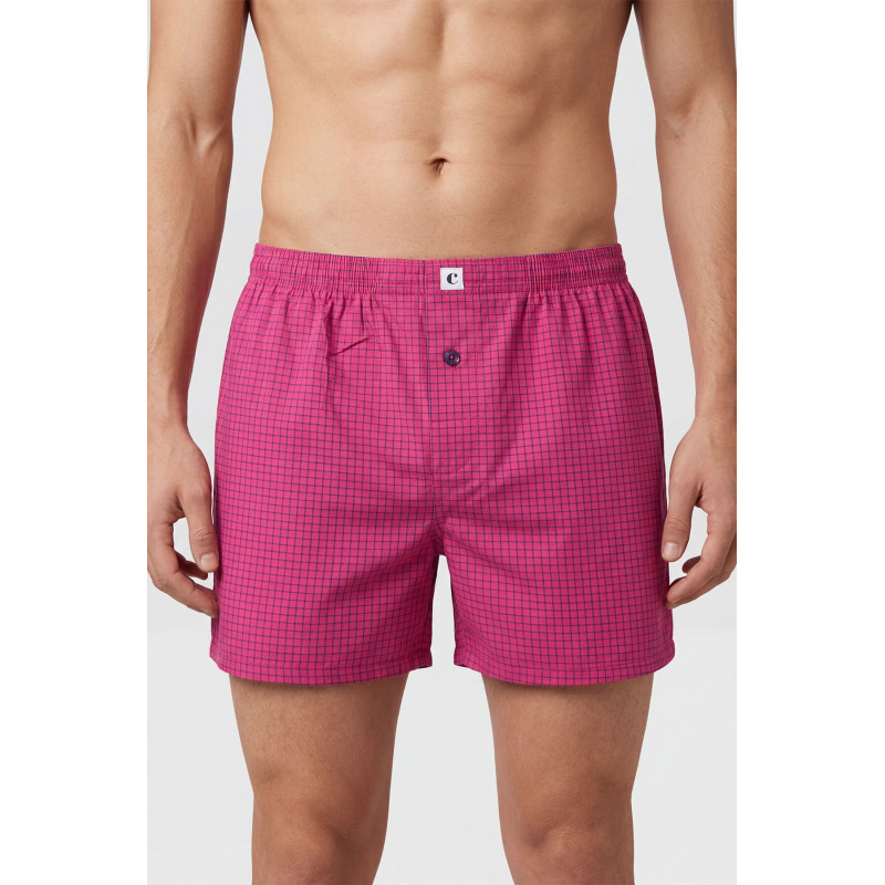 Cacharel Poplin Erkek Boxer 1113/Kareli Fuşya Cacharel Poplin Erkek Boxer 1113/Kareli Fuşya