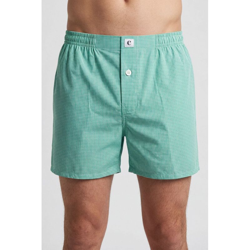 Cacharel Poplin Boxer Erkek 1113/Kareli Yeşil Cacharel Poplin Boxer Erkek 1113/Kareli Yeşil