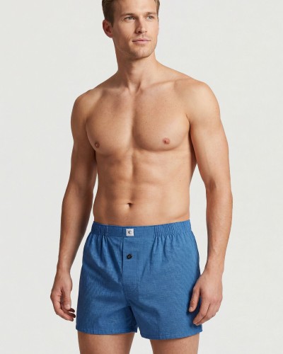 Cacharel Poplin Erkek Boxer 1113/Nokta Kare Saks