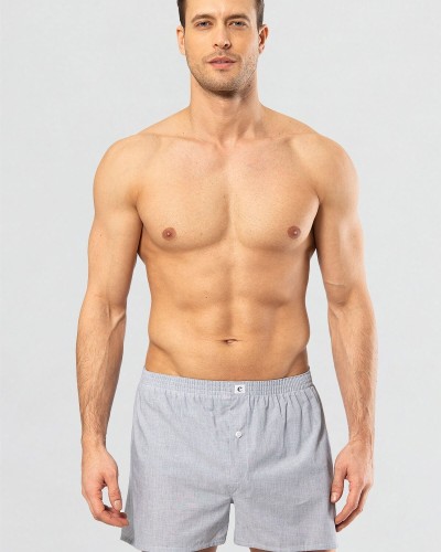Cacharel Poplin Boxer 1113/Düz Koyu Mavi