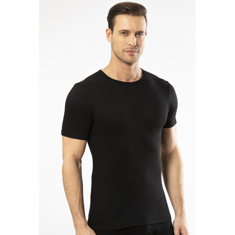 Cacharel - Termal Kısa Kol Bisiklet Yaka 1601/Siyah