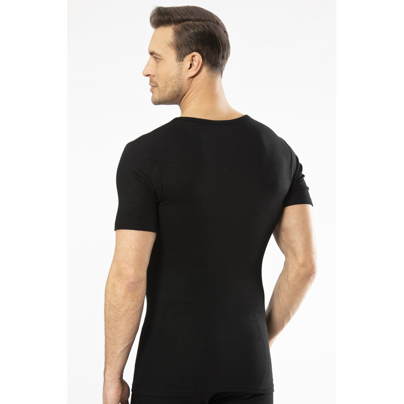 Cacharel - Termal Kısa Kol Bisiklet Yaka 1601/Siyah