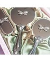 Saraylı Silver Yusufçuk Broşlu 4 Parça Gelin Ayna Tarak Seti Saraylı Silver Yusufçuk Broşlu 4 Parça Gelin Ayna Tarak Seti