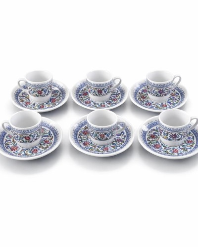 Ceyyiz Çini Kahve Fincanı 6 Parça Set