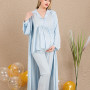Ceyyiz Kadın Lohusa & Hamile 3’lü Sabahlıklı Pijama Takımı