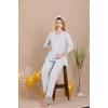 Ceyyiz Mavi Kadın Lohusa & HamilePijama Takımı 33006 Mavi