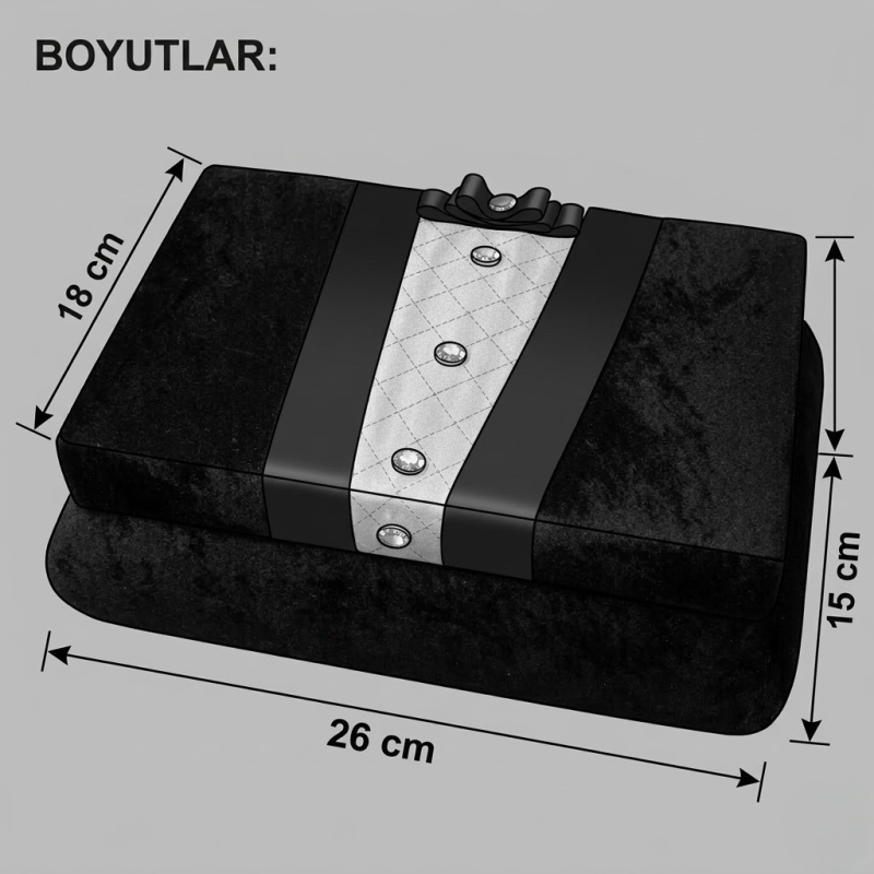 Damat Figürlü Tıraş Malzeme Kutusu