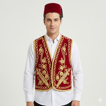 Damat Kına Gecesi Osmanlı Yelek Ve Fes Takım