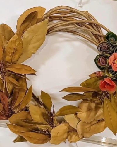 Defne El yapımı Kapı Süsü Duvar Aksesuarı 35×35 Defne El yapımı Kapı Süsü Duvar Aksesuarı 35×35