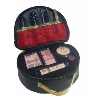 Deri Çantalı 12 Parça Makyaj Seti