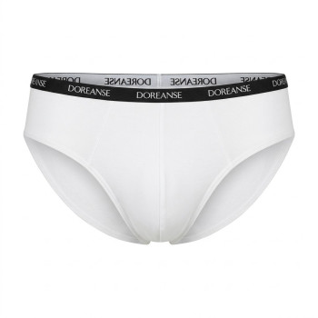 Doreanse Beyaz Erkek Polyamid İnce Bel Bantlı Külot Slip 1395