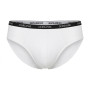 Doreanse Beyaz Erkek Polyamid İnce Bel Bantlı Külot Slip 1395