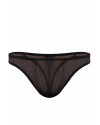 Doreanse Erkek %100 Polyamid Transparan Tanga String 1320 - Siyah