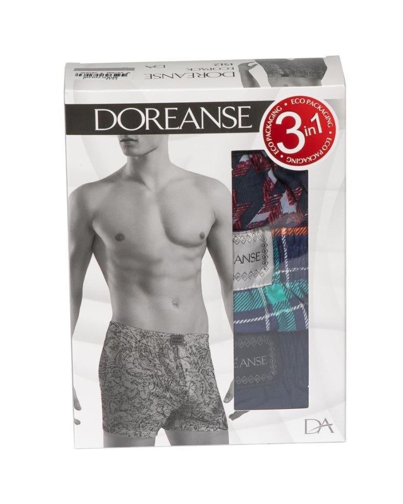Doreanse Erkek 3 Lü Boxer Modal Karışımlı 1512 - Multi Color Doreanse Erkek 3 Lü Boxer Modal Karışımlı 1512 - Multi Color