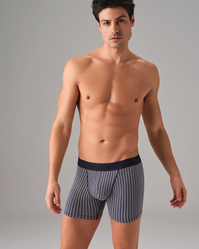 Doreanse Erkek 3 Lü Boxer 1867 - Lacivert-Bordo-Gri