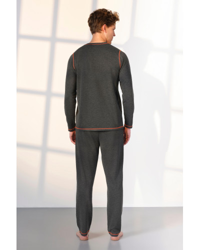 Doreanse Erkek Antrasit Kırçıllı T-Shirt Pantolon Takımı 25K4541 - Standart Doreanse Erkek Antrasit Kırçıllı T-Shirt Pantolon Takımı 25K4541 - Standart